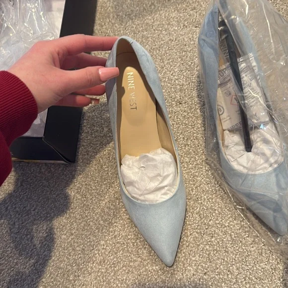 NWT baby blue heels - Picture 4 of 4